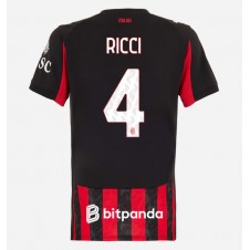 AC Milan Samuele Ricci #4 Hemmatröja Dam 2025-26 Korta ärmar